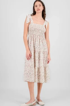 Shasa Smock Floral Midi Dress