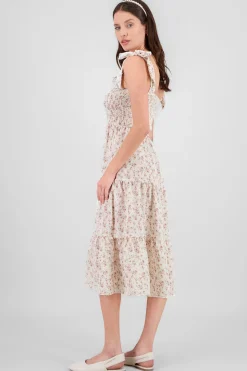Shasa Smock Floral Midi Dress