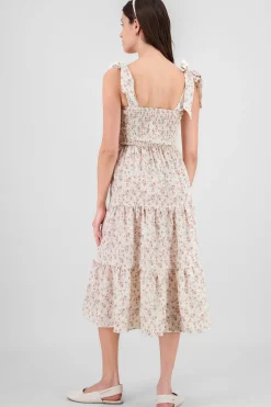 Shasa Smock Floral Midi Dress
