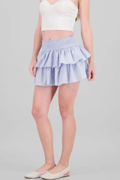 Shasa Smock Ruffle Mini Skirt
