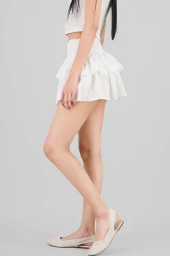 Shasa Smock Ruffle Mini Skirt