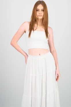 Shasa Smocked Crop Top