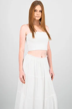 Shasa Smocked Crop Top