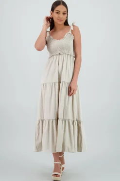 Shasa Smocked Maxi Dress