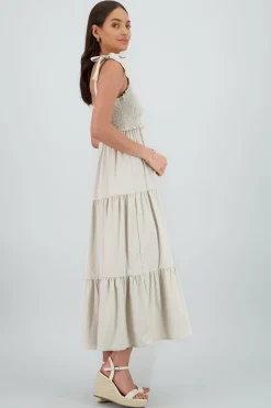 Shasa Smocked Maxi Dress