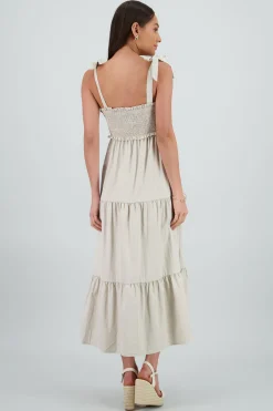 Shasa Smocked Maxi Dress