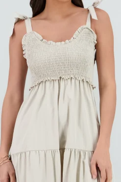 Shasa Smocked Maxi Dress