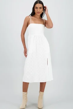 Shasa Smocked Midi Dress