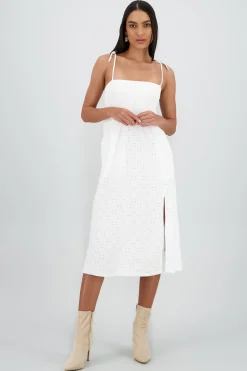 Shasa Smocked Midi Dress