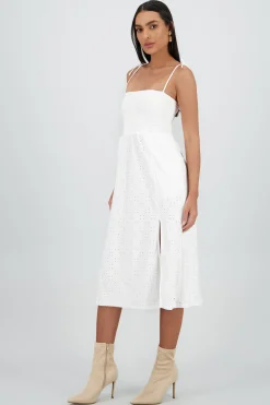 Shasa Smocked Midi Dress