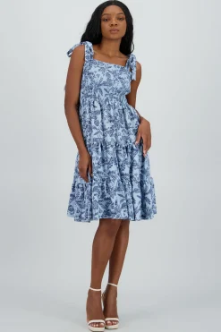 Shasa Smocked Mini Dress with Straps