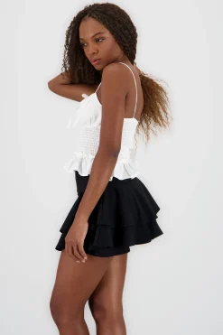 Shasa Smocked Strap Blouse