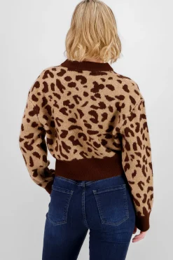 Shasa Soft Animal Print Sweater
