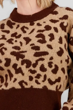 Shasa Soft Animal Print Sweater