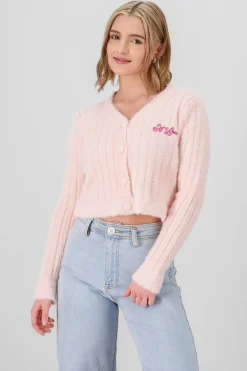 Shasa Soft Cardigan with Patch Detail