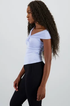 Shasa Soft Fabric Knot Top