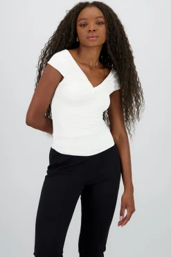 Shasa Soft Fabric Knot Top