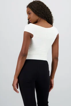 Shasa Soft Fabric Knot Top