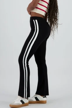 Shasa Soft Flare Pants with Stripes