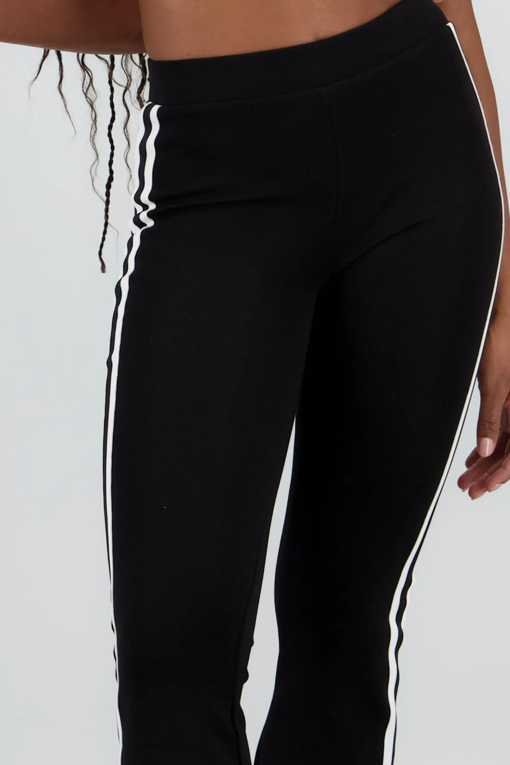 Shasa Soft Flare Pants with Stripes