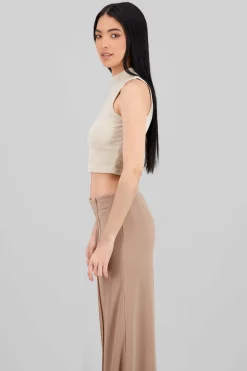 Shasa Soft Ribbed Sleeveless Top