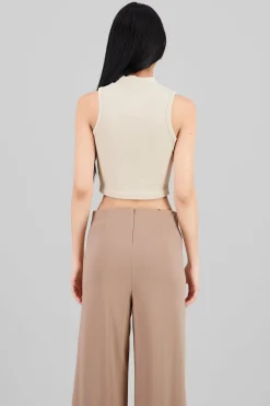 Shasa Soft Ribbed Sleeveless Top