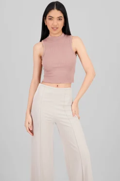 Shasa Soft Ribbed Sleeveless Top