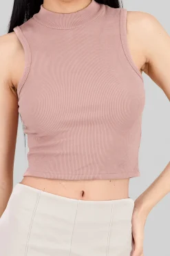 Shasa Soft Ribbed Sleeveless Top