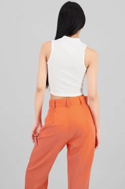 Shasa Soft Ribbed Sleeveless Top