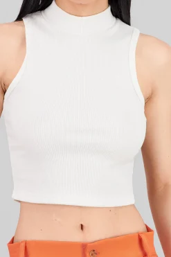 Shasa Soft Ribbed Sleeveless Top