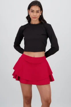 Shasa Soft Round Neck Long Sleeve Top