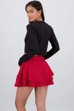 Shasa Soft Round Neck Long Sleeve Top