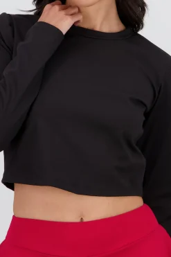 Shasa Soft Round Neck Long Sleeve Top