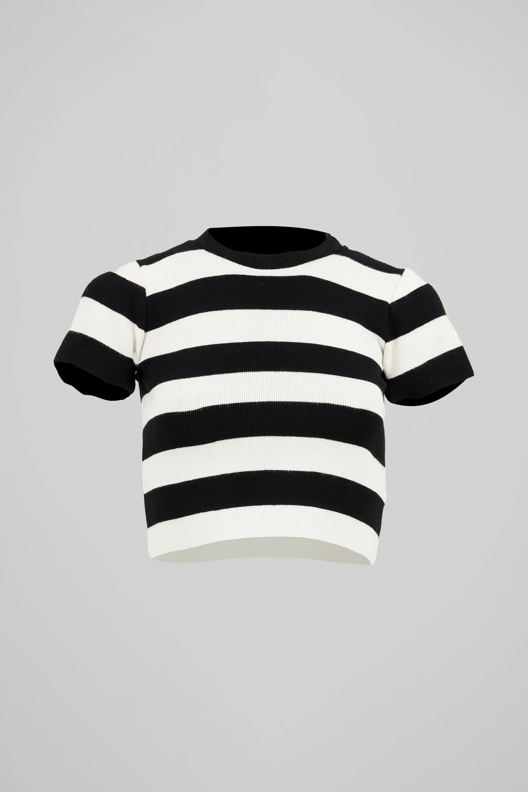 Shasa Soft Stripped Short Sleeve Top