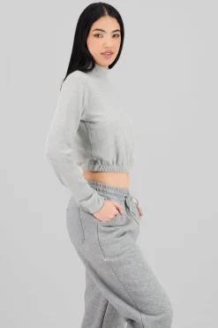Shasa Soft Texture High Neck Sweater