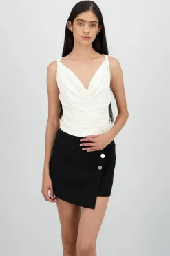 Shasa Soft Textured Sleeveless Top