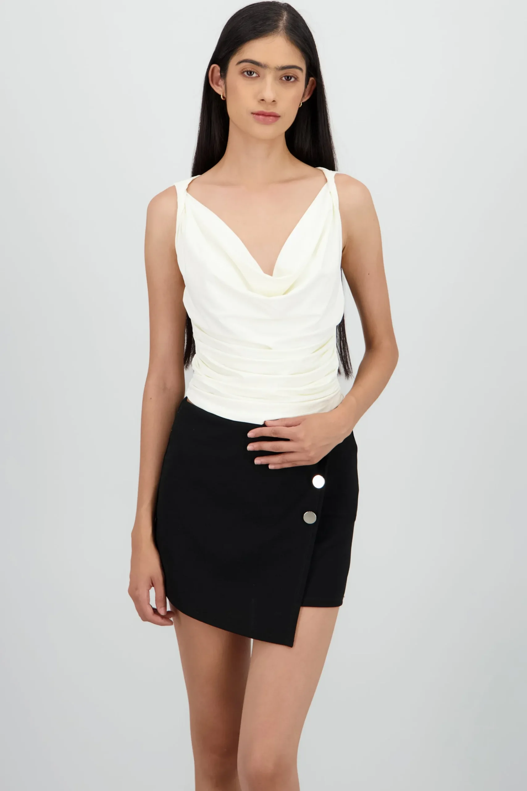 Shasa Soft Textured Sleeveless Top
