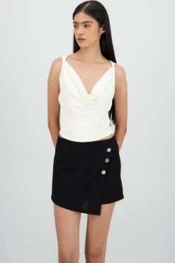 Shasa Soft Textured Sleeveless Top