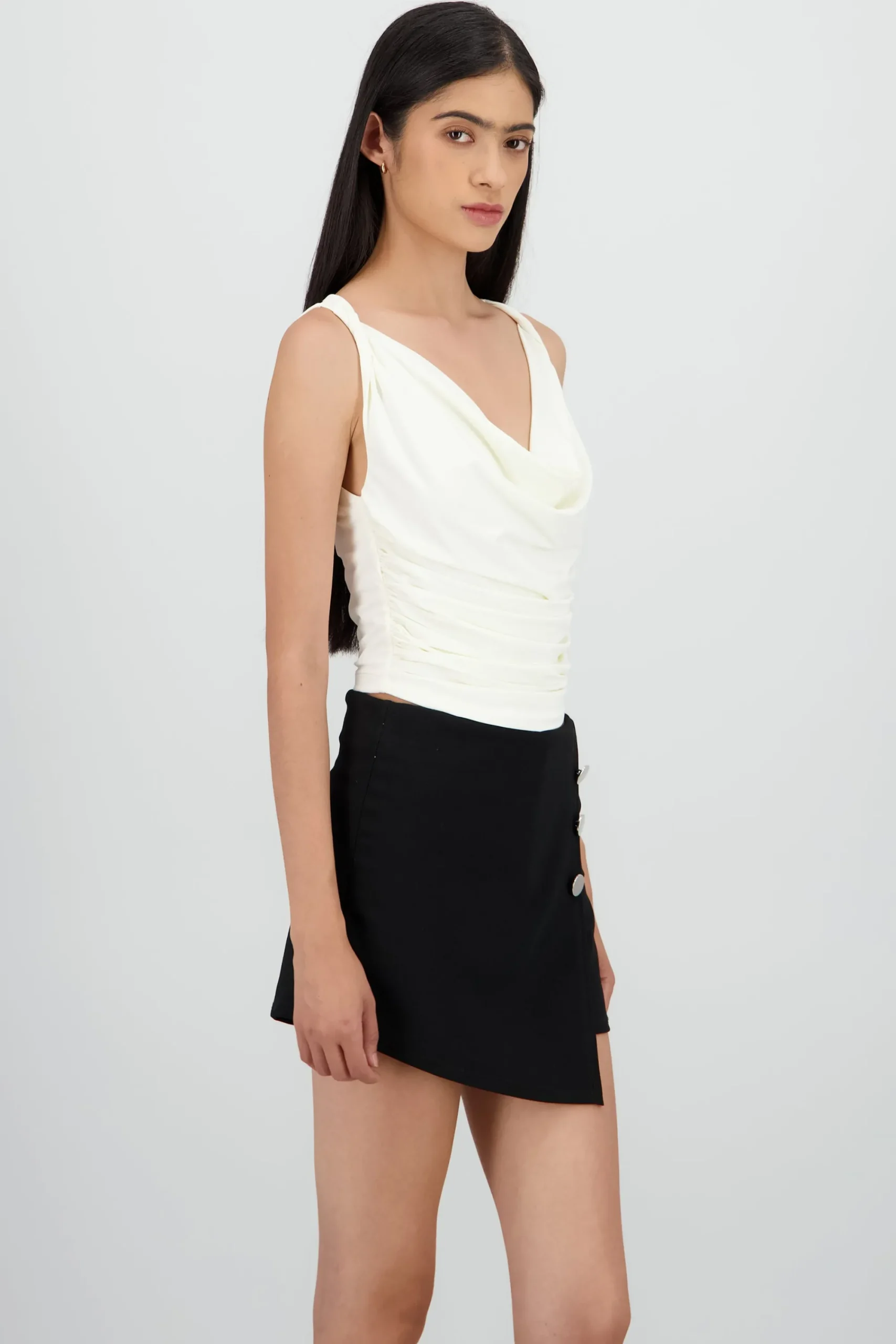 Shasa Soft Textured Sleeveless Top