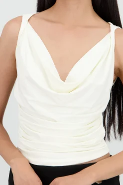 Shasa Soft Textured Sleeveless Top