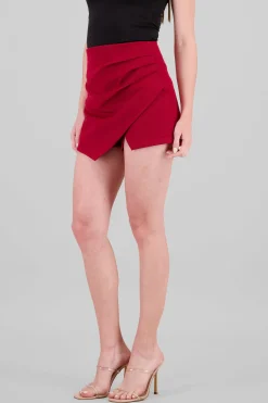 Shasa Solid Asymmetric Skirt