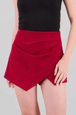 Shasa Solid Asymmetric Skirt