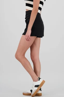 Shasa Solid Asymmetric Skirt