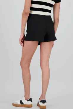 Shasa Solid Asymmetric Skirt