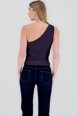 Shasa Solid Asymmetrical Top