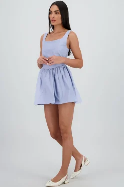 Shasa Solid Balloon Dress
