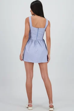 Shasa Solid Balloon Dress
