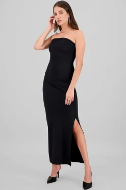 Shasa Solid Bandeau Dress