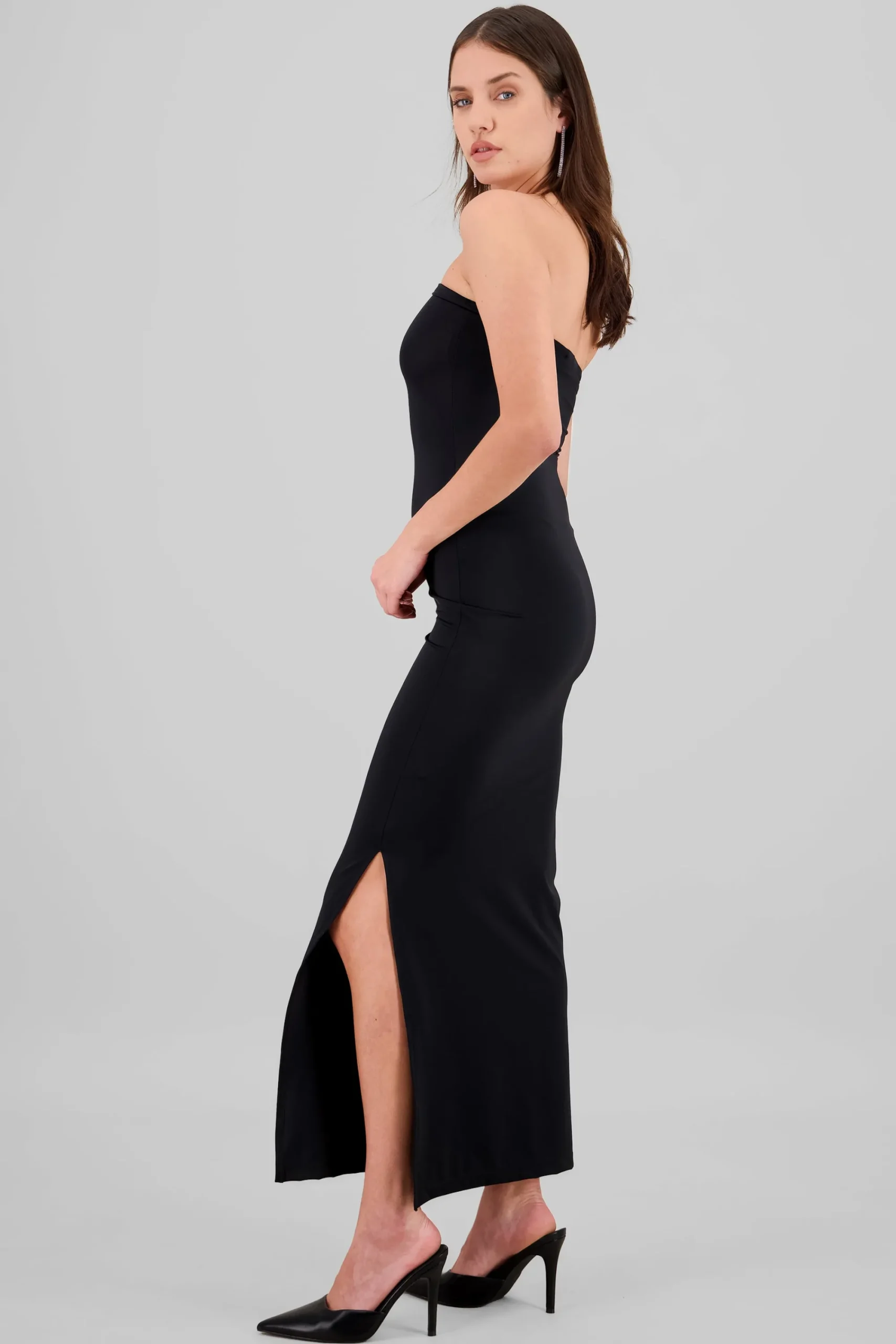 Shasa Solid Bandeau Dress