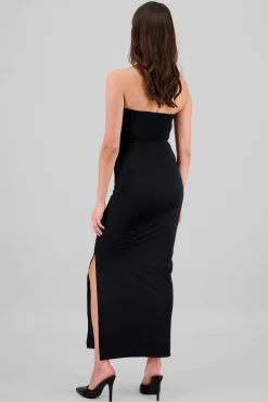 Shasa Solid Bandeau Dress
